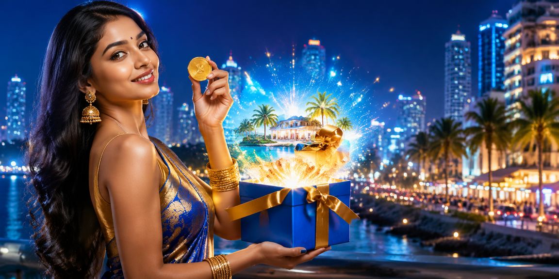 Live casino dealer welcoming players to promotions